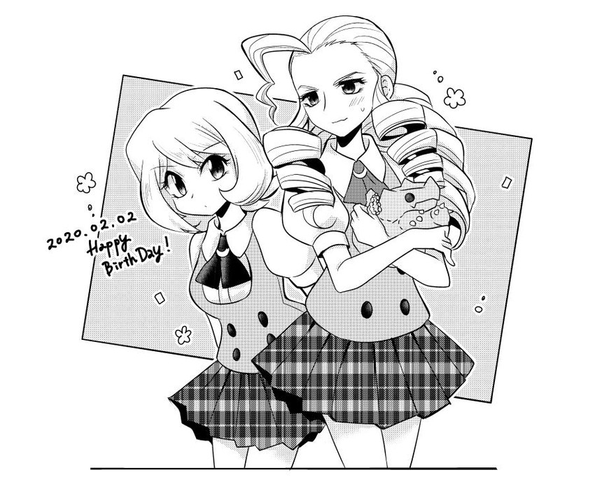 serena and yvette (pokemon and 1 more) drawn by ayateaori