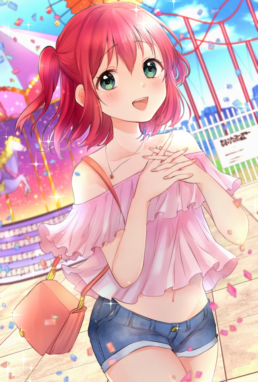 kurosawa ruby (love live! and 1 more) drawn by kazepana