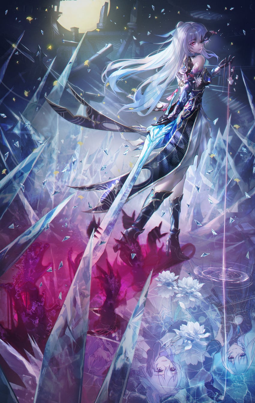 blade, jingliu, yingxing, and baiheng (honkai and 1 more) drawn by turbulence
