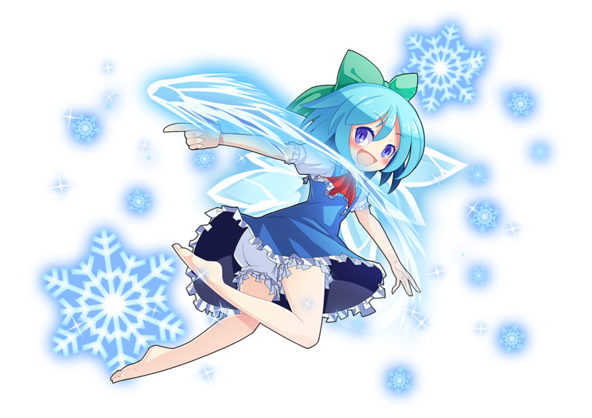 cirno (touhou) drawn by z.o.b