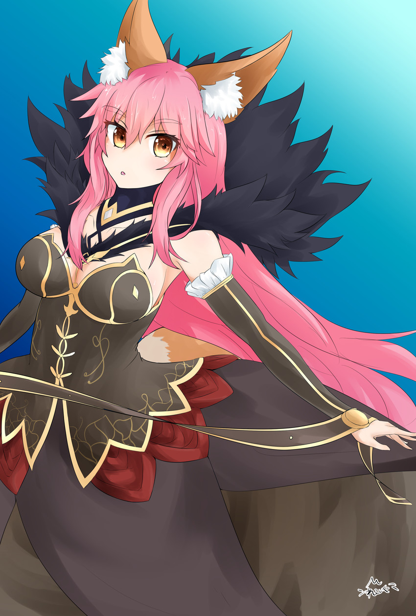 tamamo, tamamo no mae, and semiramis (fate and 2 more) drawn by rexeig