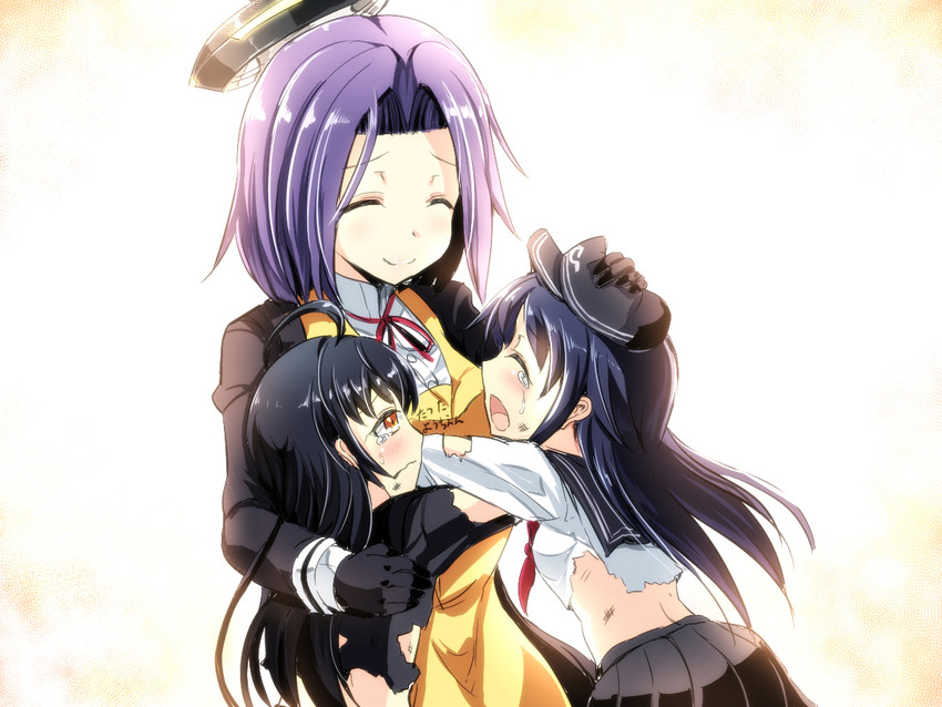 akatsuki, tatsuta, and mikazuki (kantai collection) drawn by gin'ichi_(akacia)
