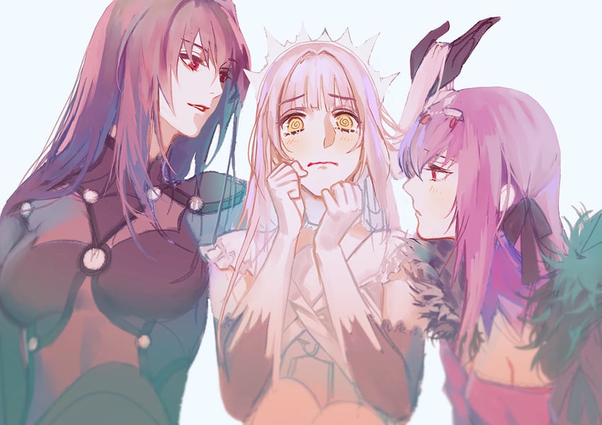 scathach, scathach skadi, and medb (fate and 1 more) drawn by daeraeband