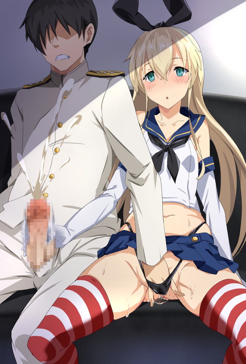 admiral and shimakaze (kantai collection) drawn by moroheiya_(moroheiya-works)
