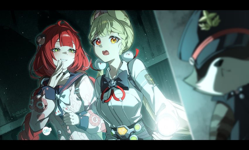 ukinami yuzuha and alice thymefield (zenless zone zero) drawn by so_zei_tama_tama