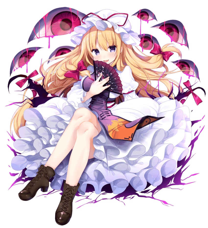 yakumo yukari (touhou and 1 more) drawn by shiika_yuno