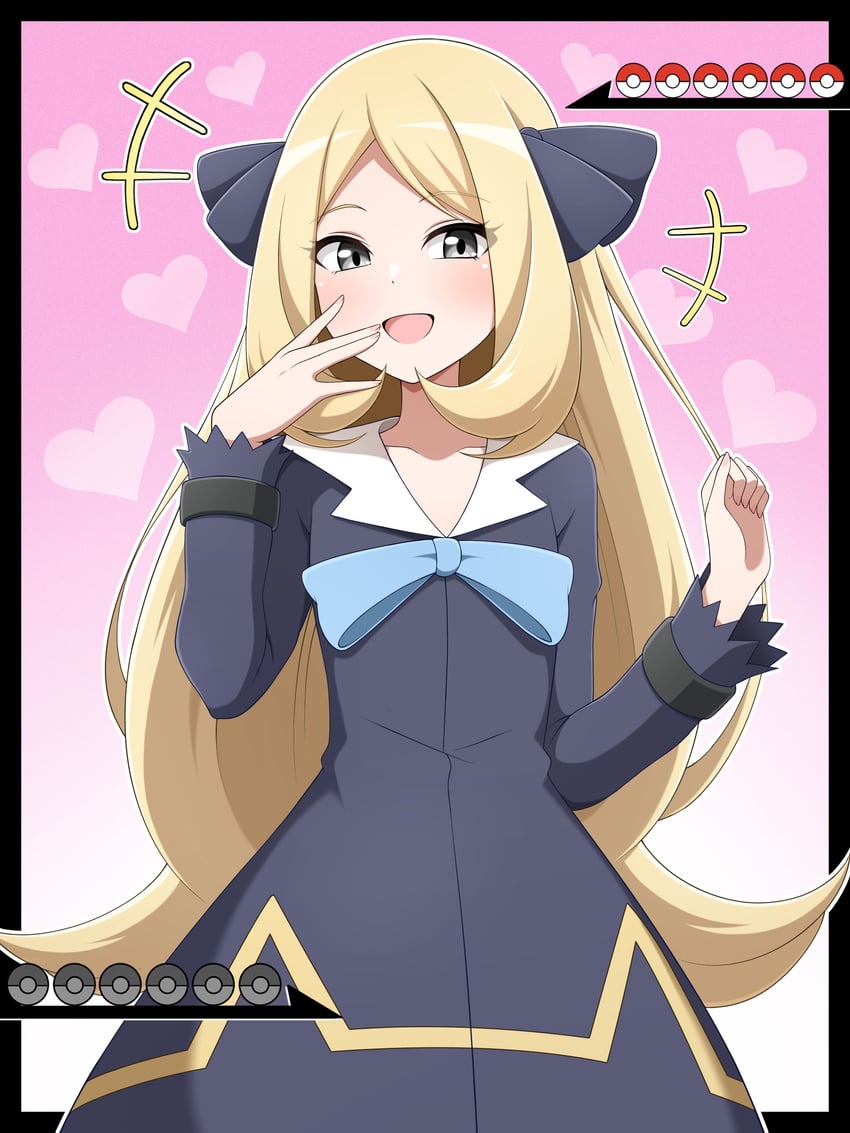 cynthia (pokemon and 1 more) drawn by shabana_may