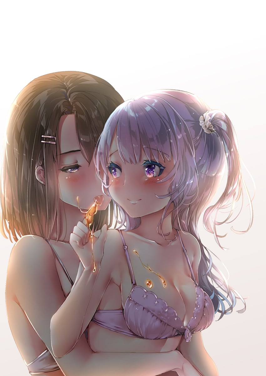 okusawa misaki and matsubara kanon (bang dream! and 1 more) drawn by momonipu