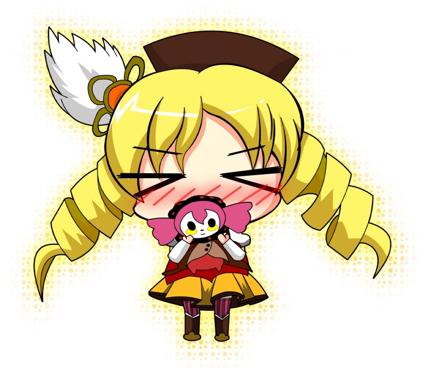 tomoe mami and charlotte (mahou shoujo madoka magica) drawn by sakura_hotaru