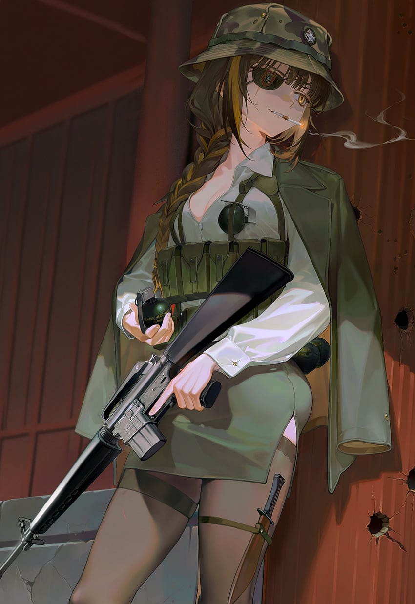m16a1 (girls' frontline) drawn by takemori_kohoto