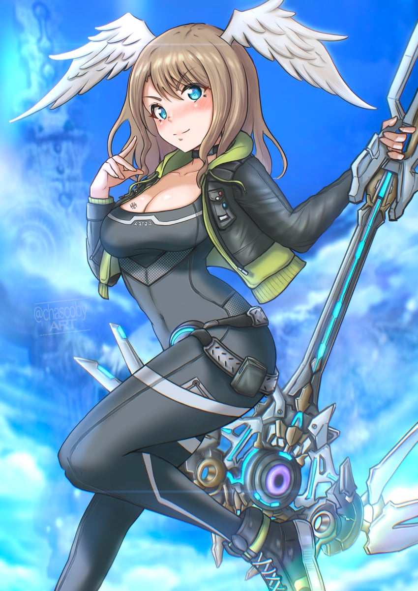 eunie (xenoblade chronicles and 1 more) drawn by chascoby