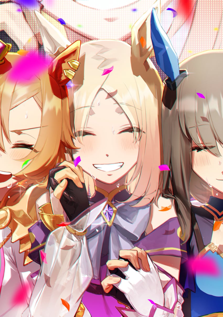 admire vega, t.m. opera o, and narita top road (umamusume and 1 more) drawn by umeumeduka