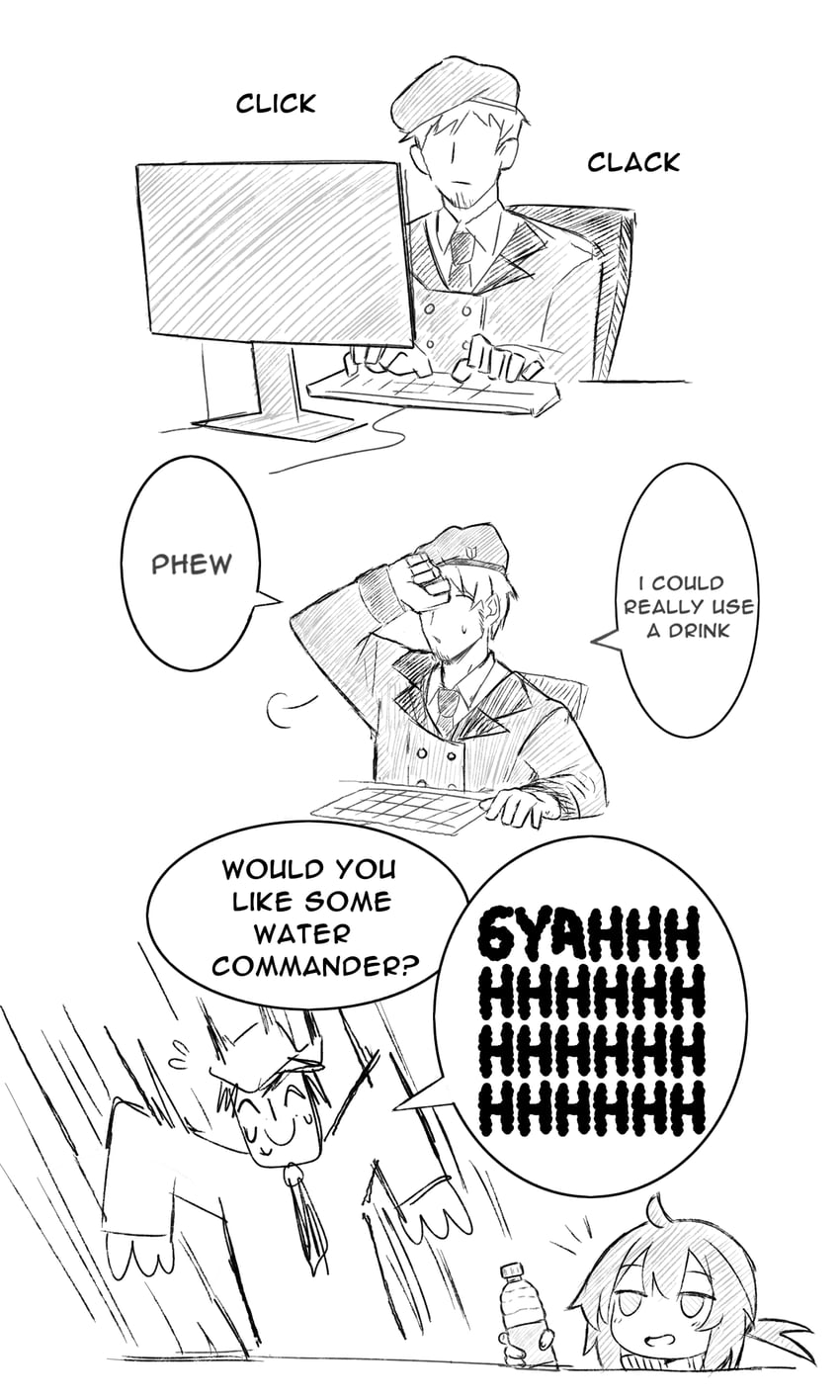 sensei, doodle sensei, commander, and m200 (blue archive and 1 more) drawn by smart_oval