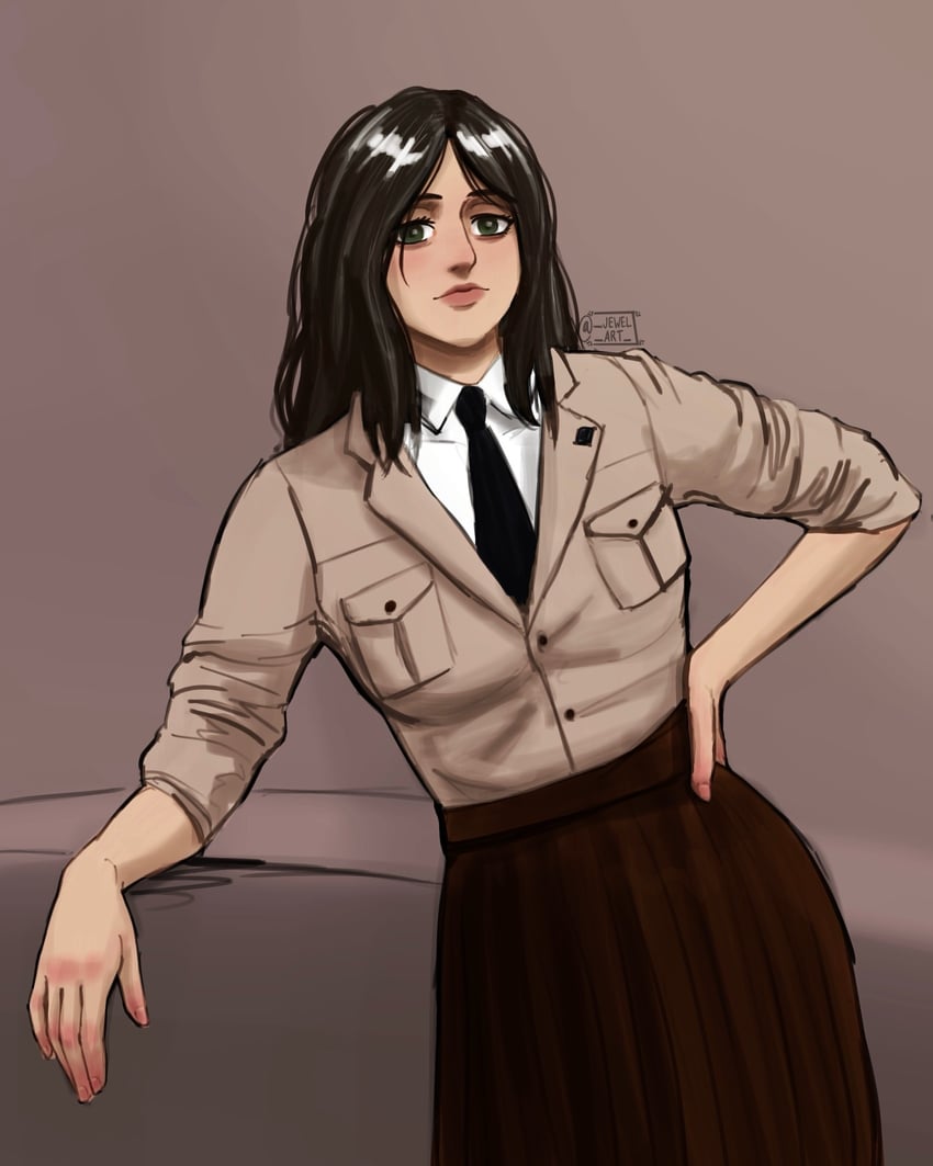 pieck finger (shingeki no kyojin) drawn by jewel_or_moth