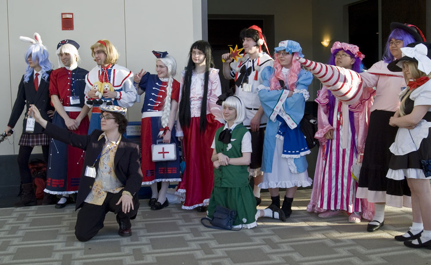 kirisame marisa, konpaku youmu, alice margatroid, patchouli knowledge, shameimaru aya, and 7 more (touhou)