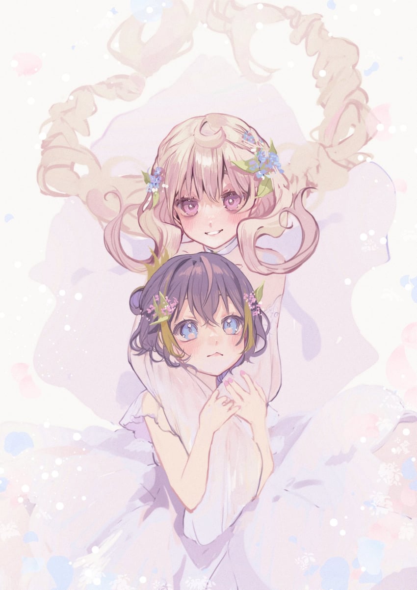 petra gurin and reimu endou (nijisanji and 1 more) drawn by sakai_eri_(illustratoreri)