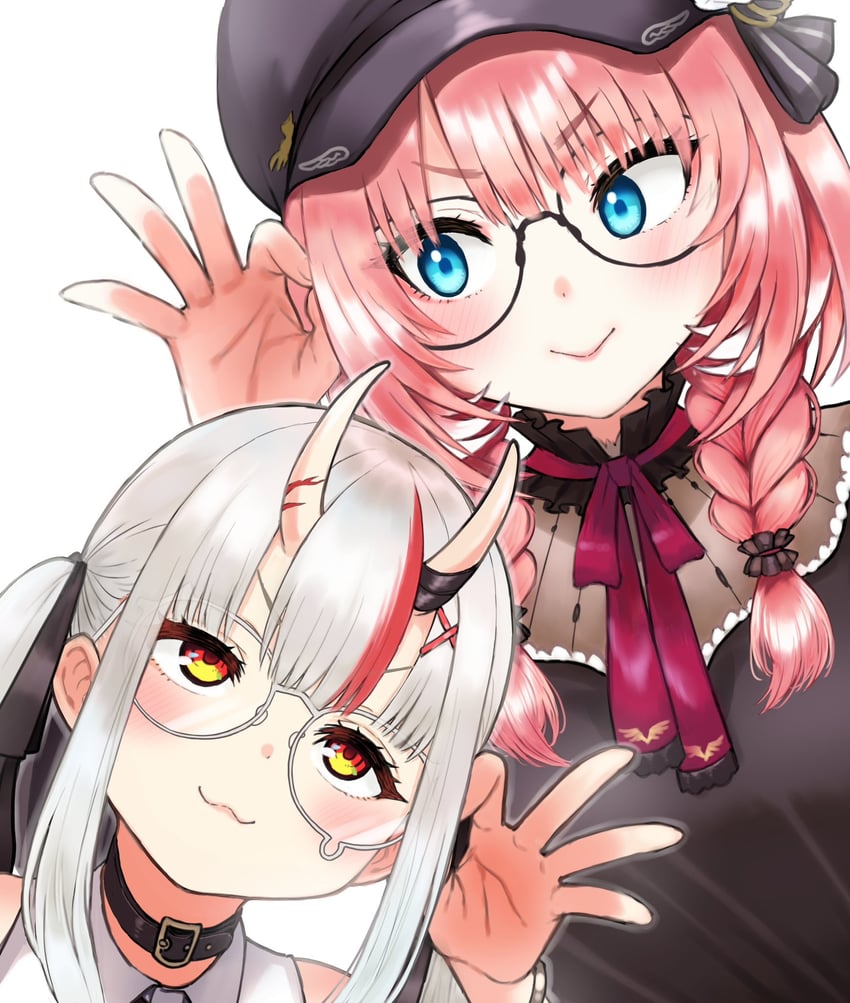 nakiri ayame and takane lui (hololive) drawn by @-you_(you_2023_8_16)