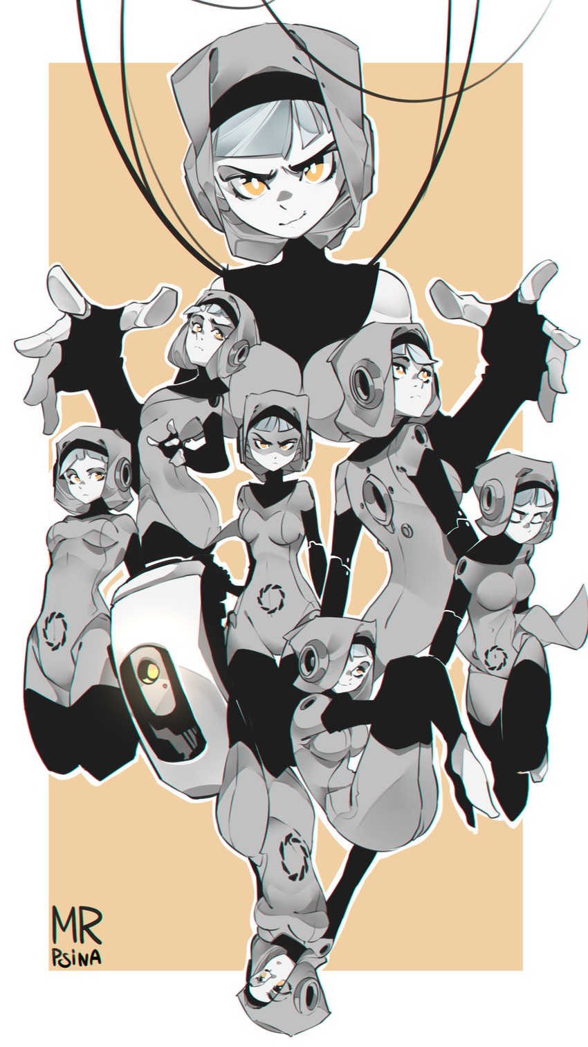 glados (portal and 1 more) drawn by mr.psina