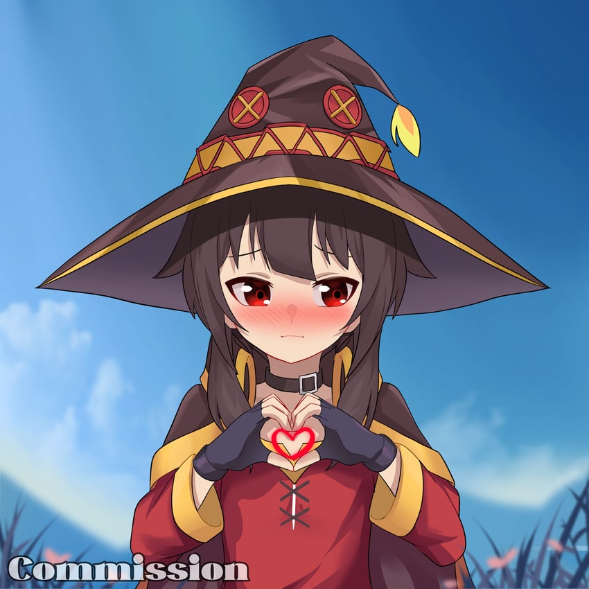 megumin (kono subarashii sekai ni shukufuku wo!) drawn by lyourika