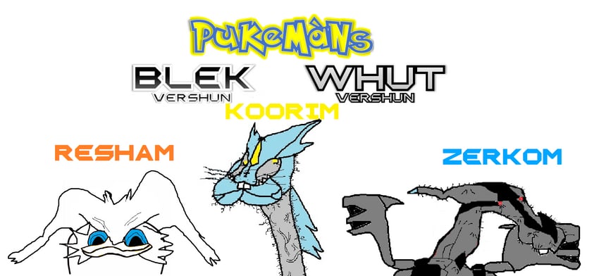 reshiram, zekrom, and kyurem (pokemon and 1 more) drawn by yara_kami_kasei