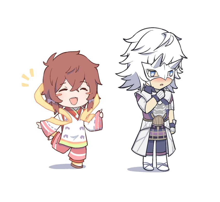 jin and fan la norne (xenoblade chronicles and 2 more) drawn by aci_(tigerpoetry)