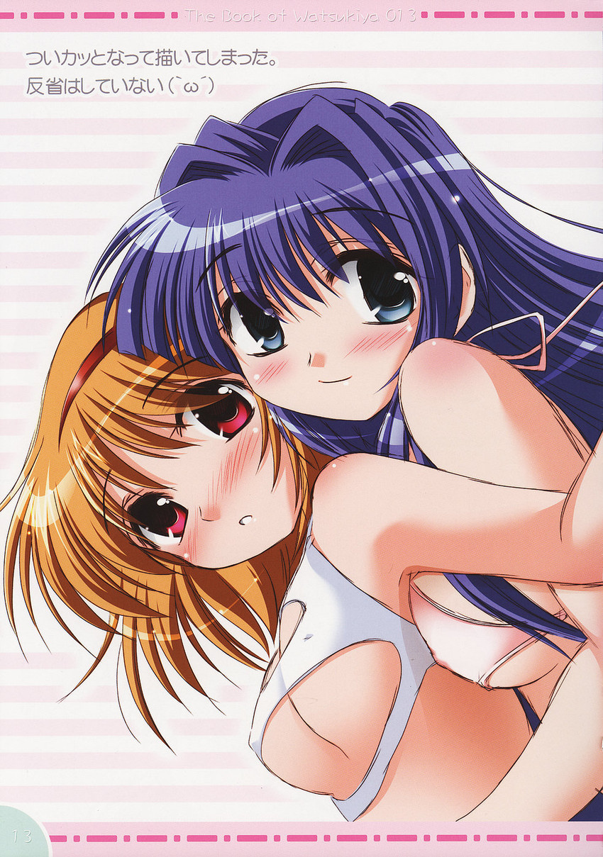 tsukimiya ayu and minase nayuki (kanon) drawn by watsuki_ayamo