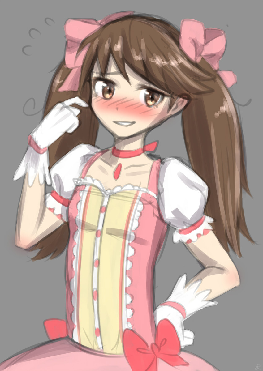 kaname madoka and ryuujou (kantai collection and 1 more) drawn by yoshiwa_tomo