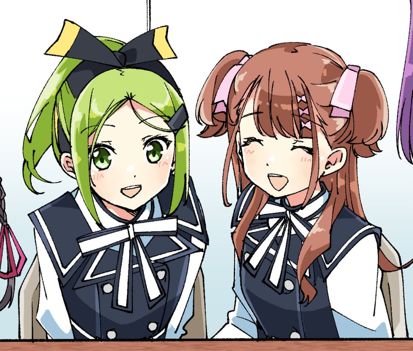 sera honoka and kiryu touko (22/7) drawn by trefle_r