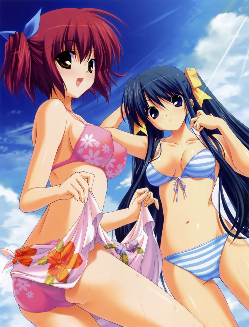kuroda yui and kinoshita midori (hoshiuta) drawn by fumio_(ura_fmo)
