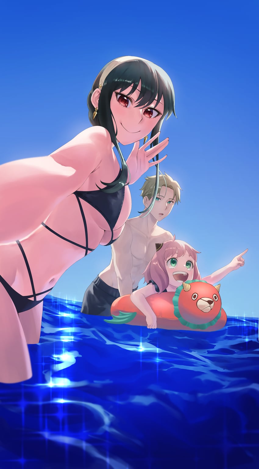 yor briar, anya, and twilight (spy x family) drawn by ryu_geurim