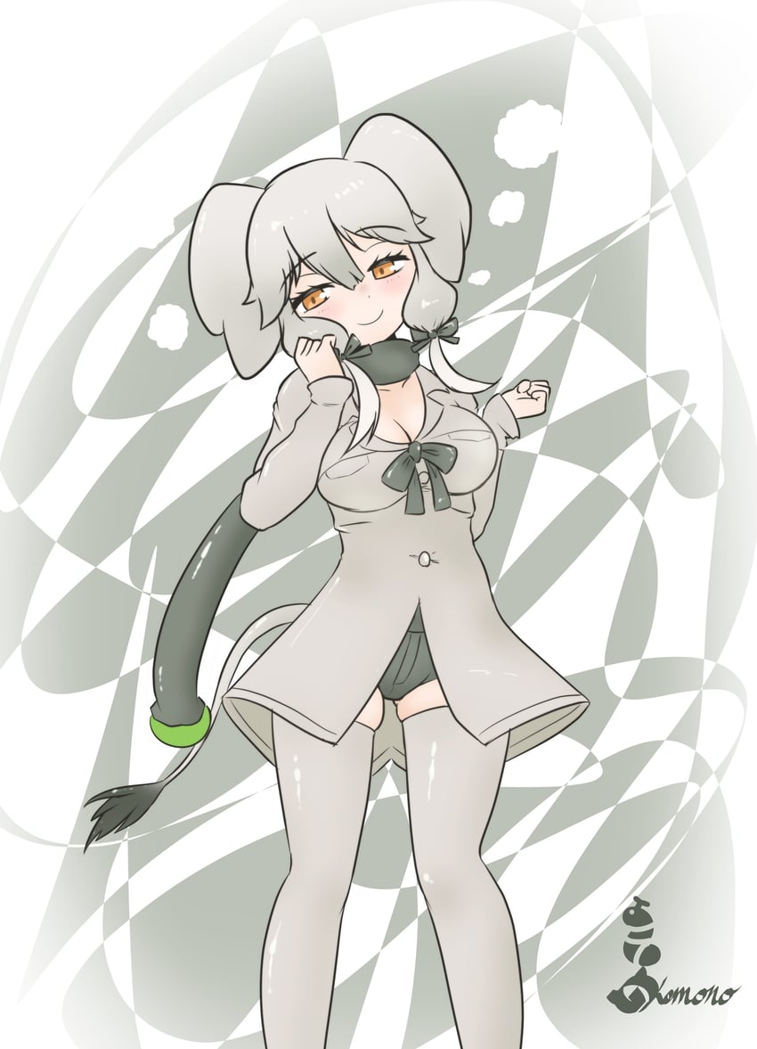 african forest elephant (kemono friends and 1 more) drawn by nokemono-san_(bocchi_friend)