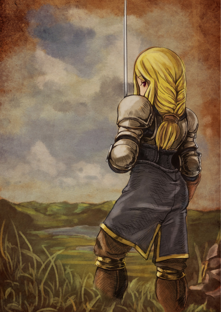 agrias oaks (final fantasy and 1 more) drawn by kumaki_(ku-maki)