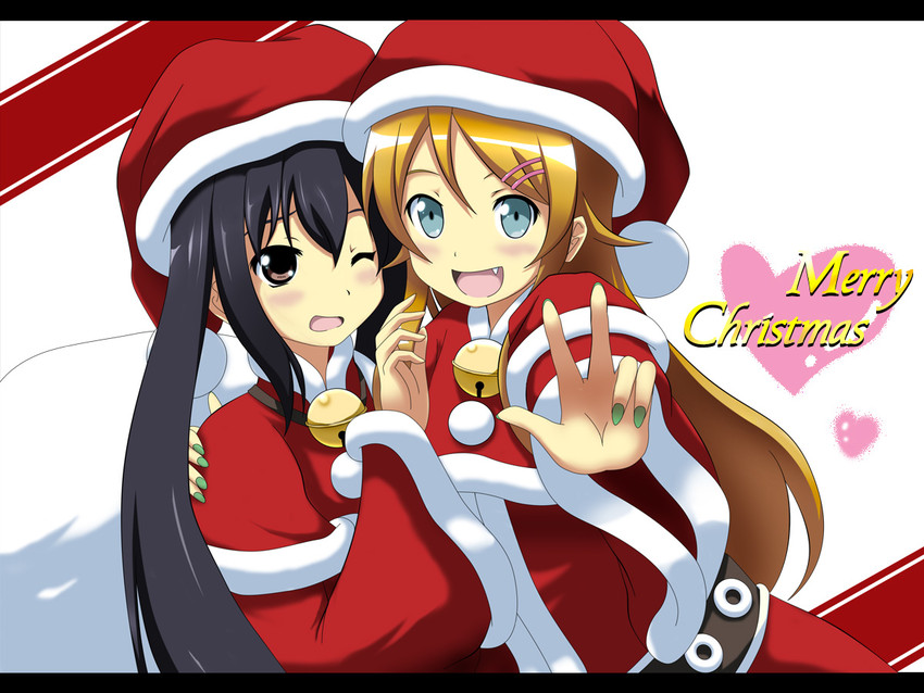 kousaka kirino and taketatsu ayana (k-on! and 1 more) drawn by kuroma_(no_plan)