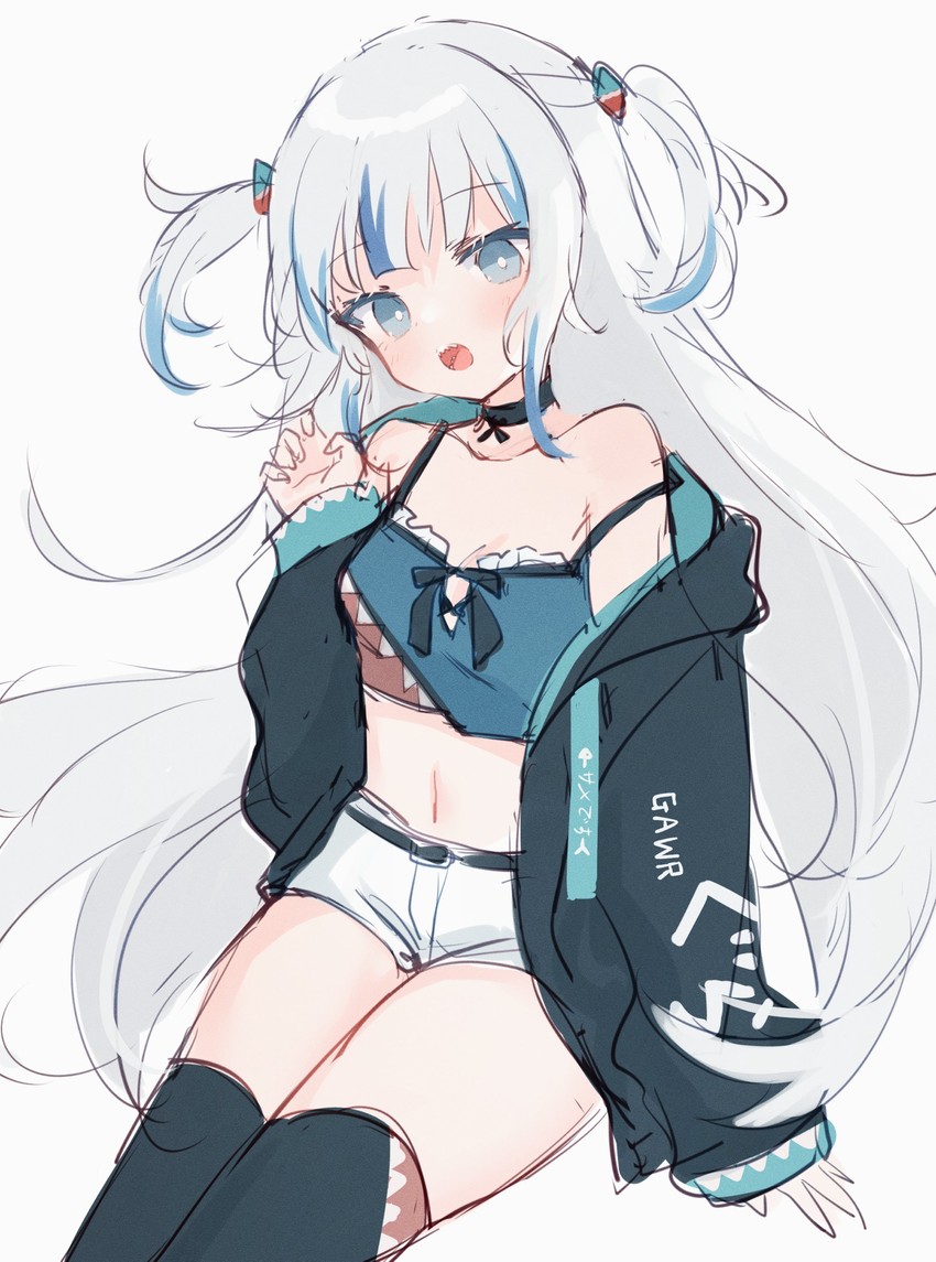gawr gura (hololive and 1 more) drawn by shouu-kun