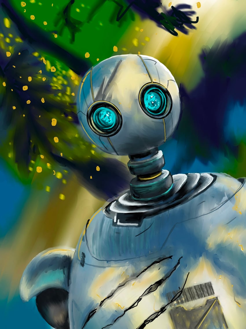 rozzum unit 7134 (the wild robot) drawn by mktoon
