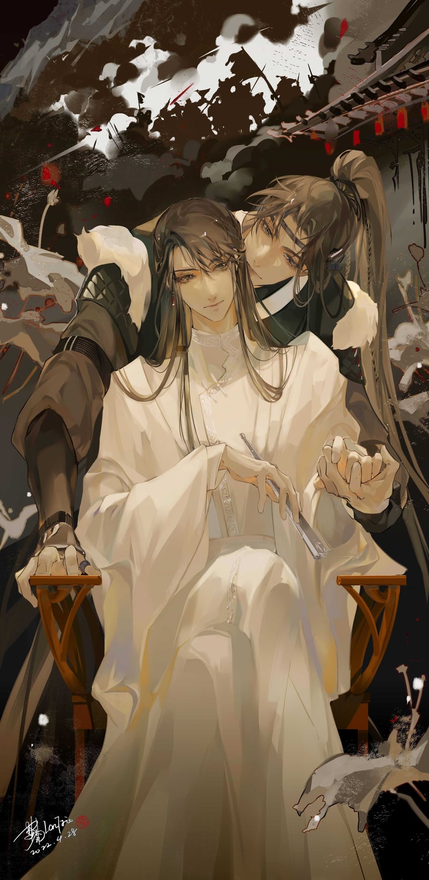 shen zechuan and xiao chiye (qiang jin jiu) drawn by lanfsir