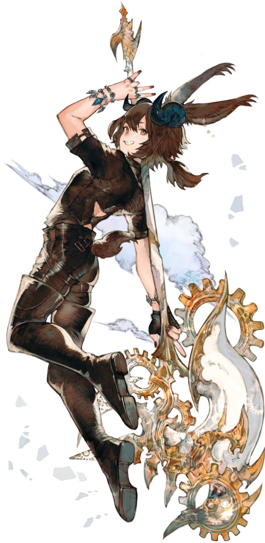 warrior of light (final fantasy and 1 more) drawn by kemomin_nosuke