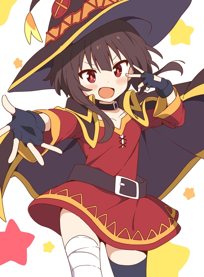 megumin (kono subarashii sekai ni shukufuku wo!) drawn by zungurimukkuri_tarou