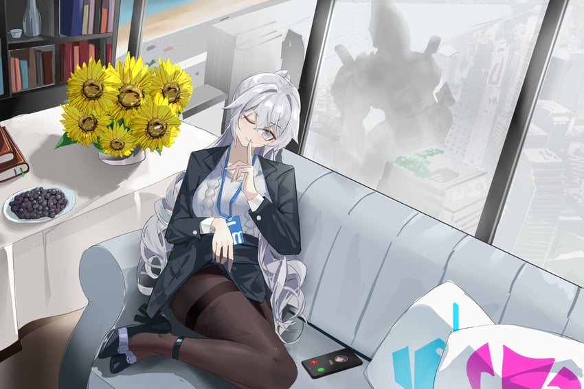 raiden mei and bronya zaychik (honkai and 1 more) drawn by lilin_(pixiv_25958194)