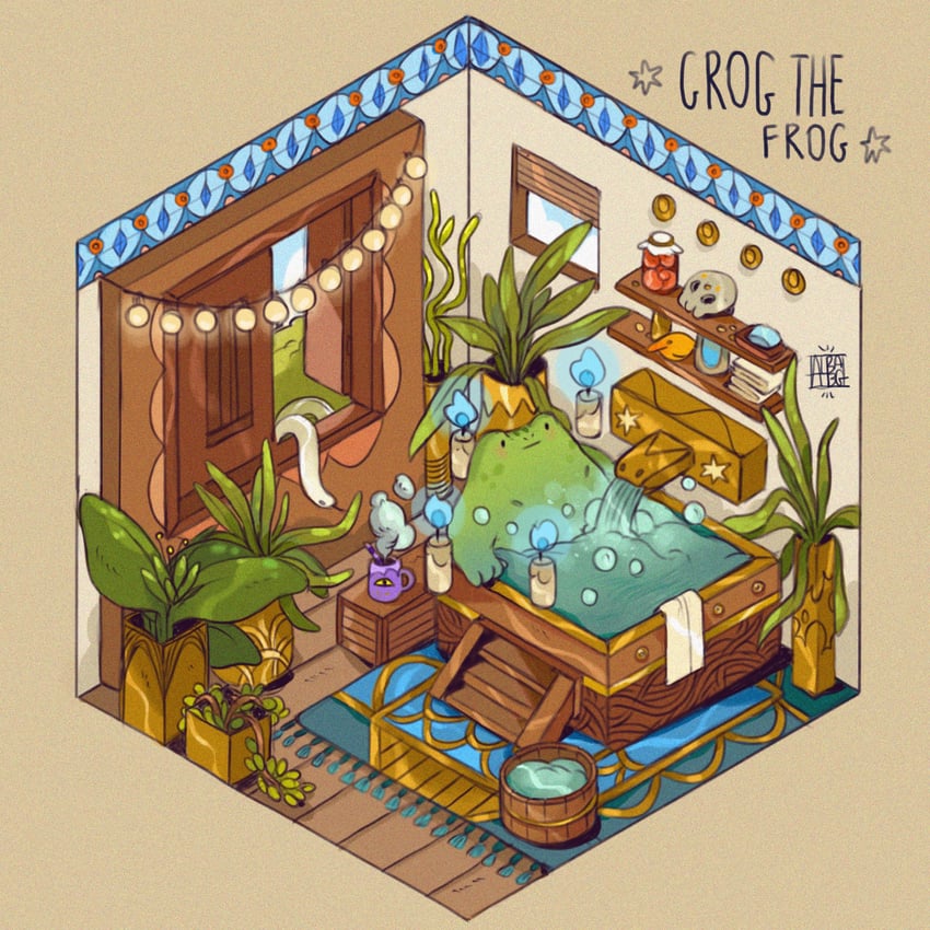 grog the frog (original) drawn by albabg and ruck