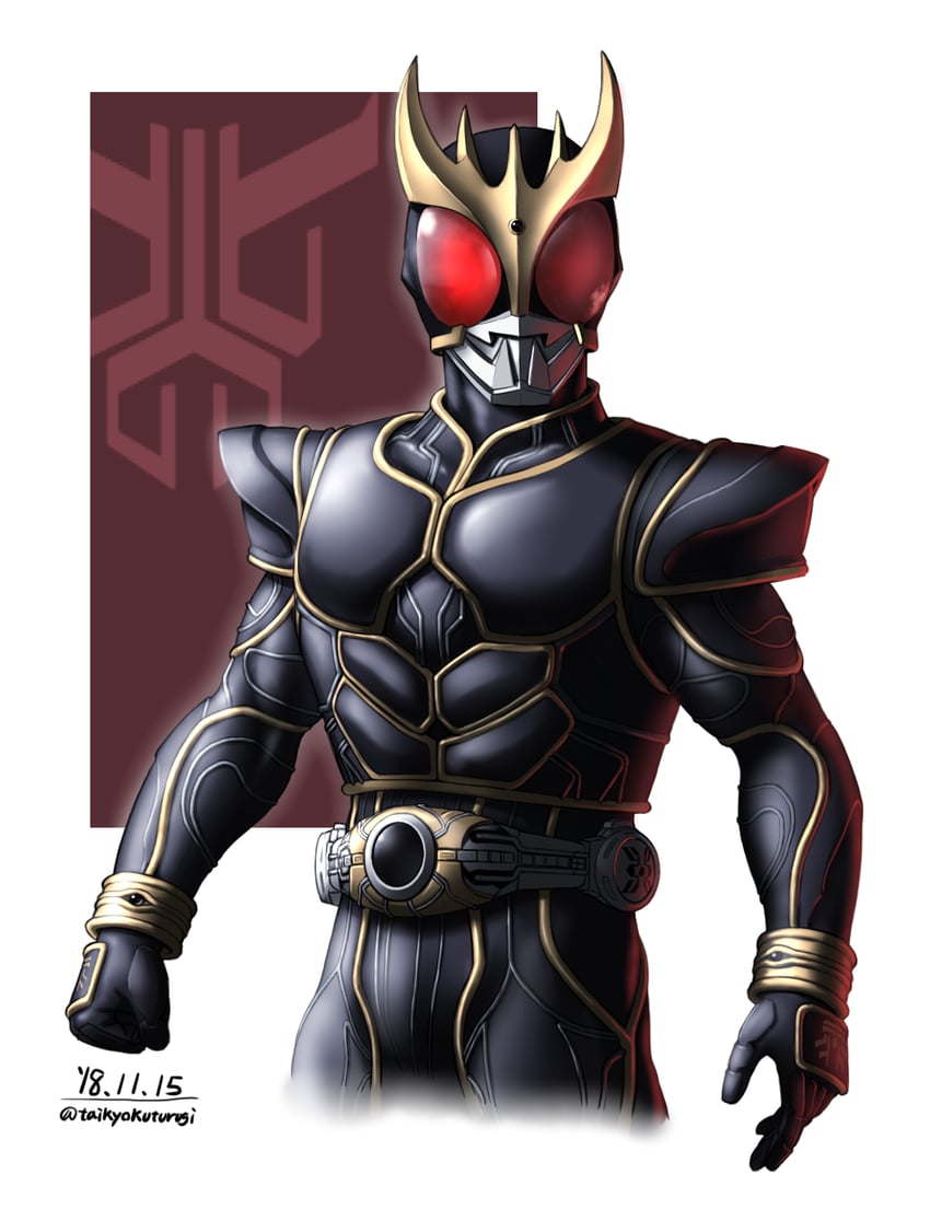 kamen rider kuuga (kamen rider and 1 more) drawn by taikyoku_tsurugi