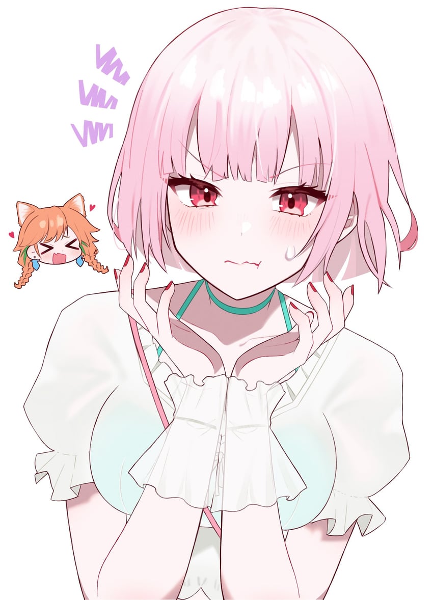 mori calliope and takanashi kiara (hololive and 1 more) drawn by yufu