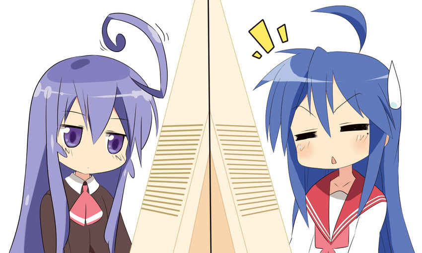 izumi konata and miniwa tsumiki (lucky star and 1 more) drawn by onatasan