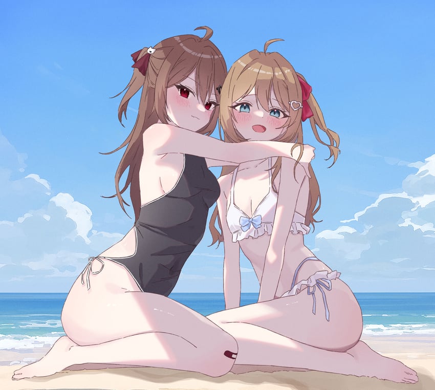 neuro-sama and evil neuro-sama (vedal ai) drawn by 5ri