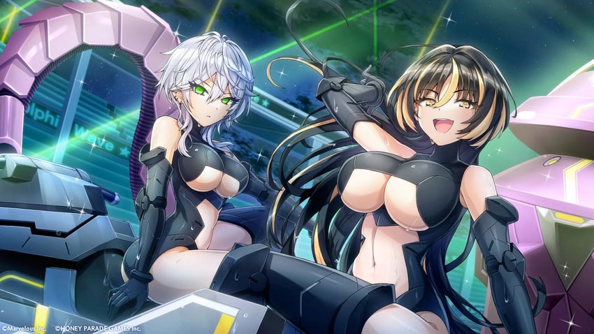 amadea wolfa and sarah anthony (dolphin wave) drawn by ootomo_takuji