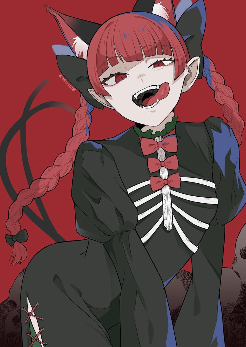 kaenbyou rin (touhou and 1 more) drawn by norimi_(01norimi28)