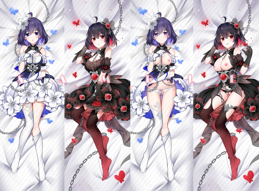 seele vollerei and seele (honkai and 1 more) drawn by gou_lianlian_dogface