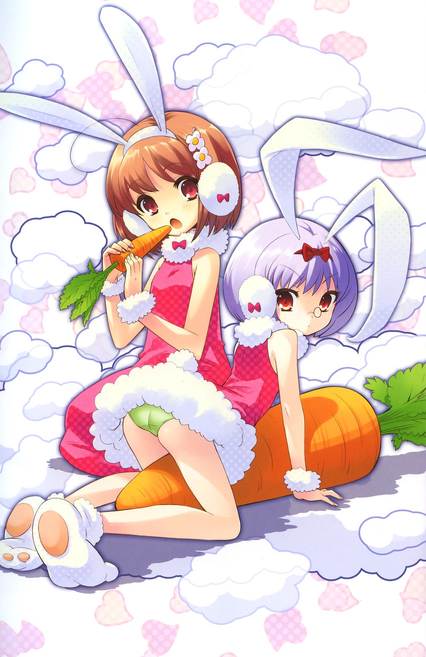 inaba yui and silk (flyable heart and 1 more) drawn by ito_noizi