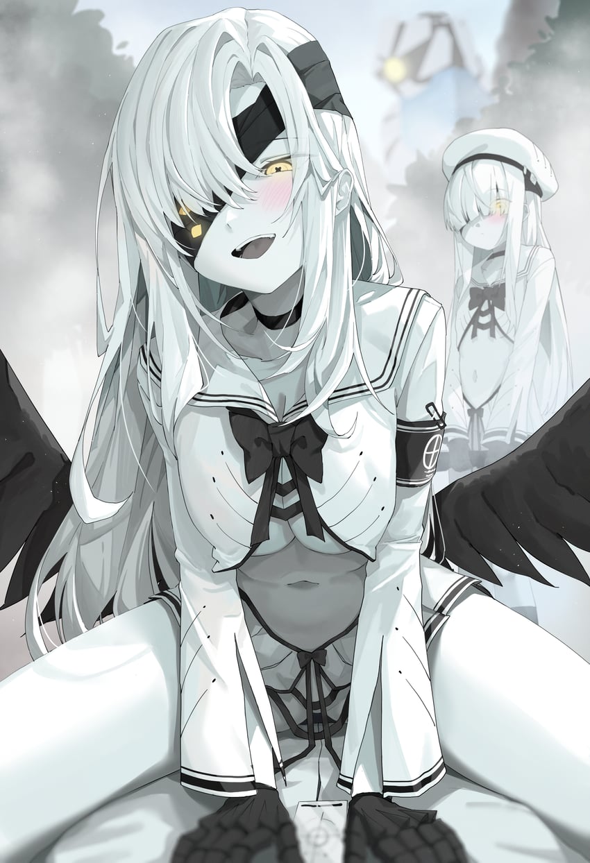 ichika, justice task force member, and decagrammaton (blue archive) drawn by jeon_(user_ywaw3774)