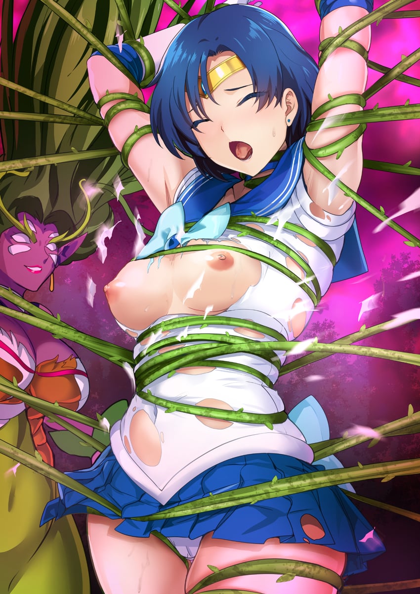 mizuno ami and sailor mercury (bishoujo senshi sailor moon) drawn by onigirikun